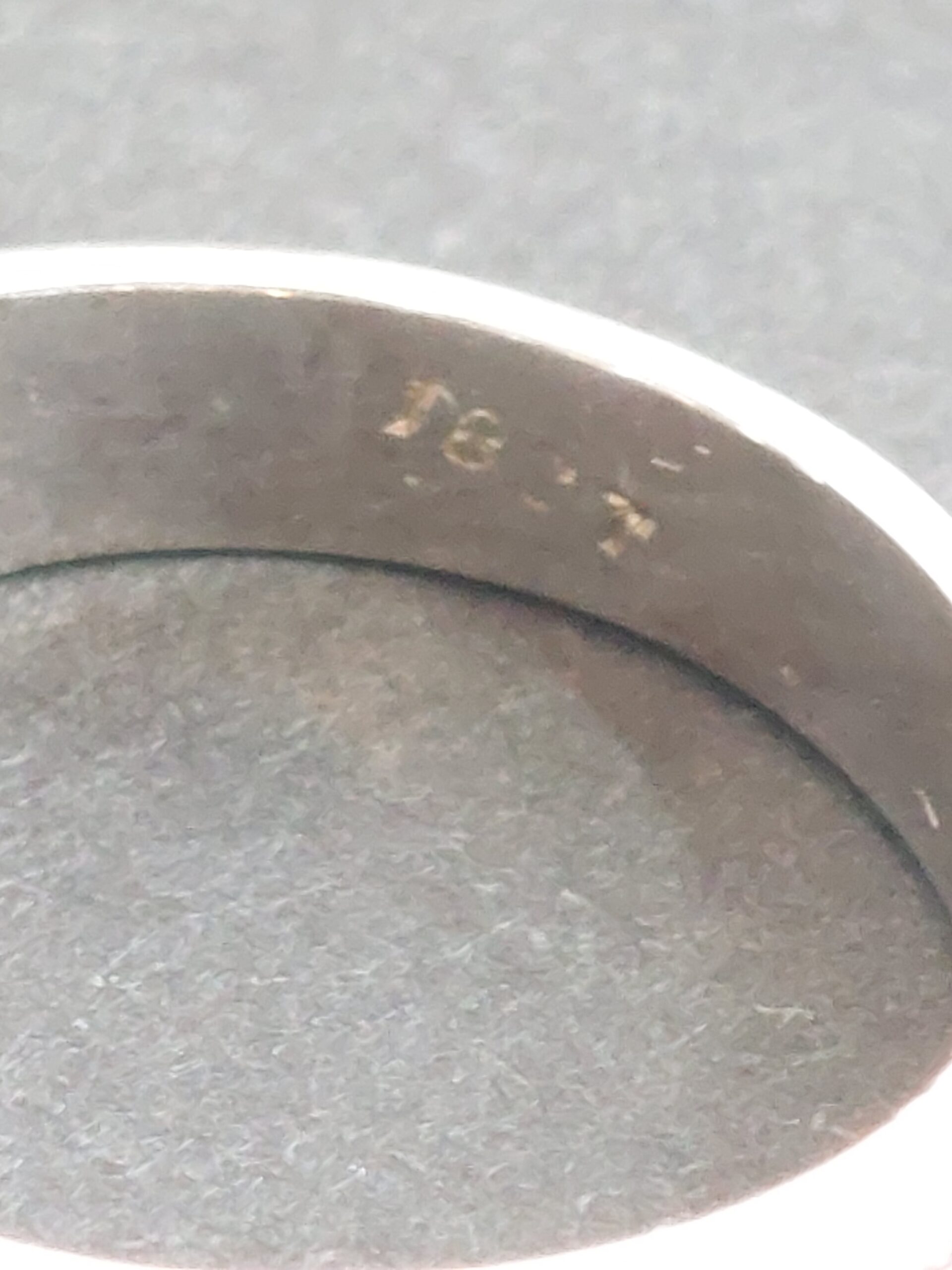 18ct W/G Natural Diamond Double Row Half Eternity-Size P-Beautiful! - Image 11