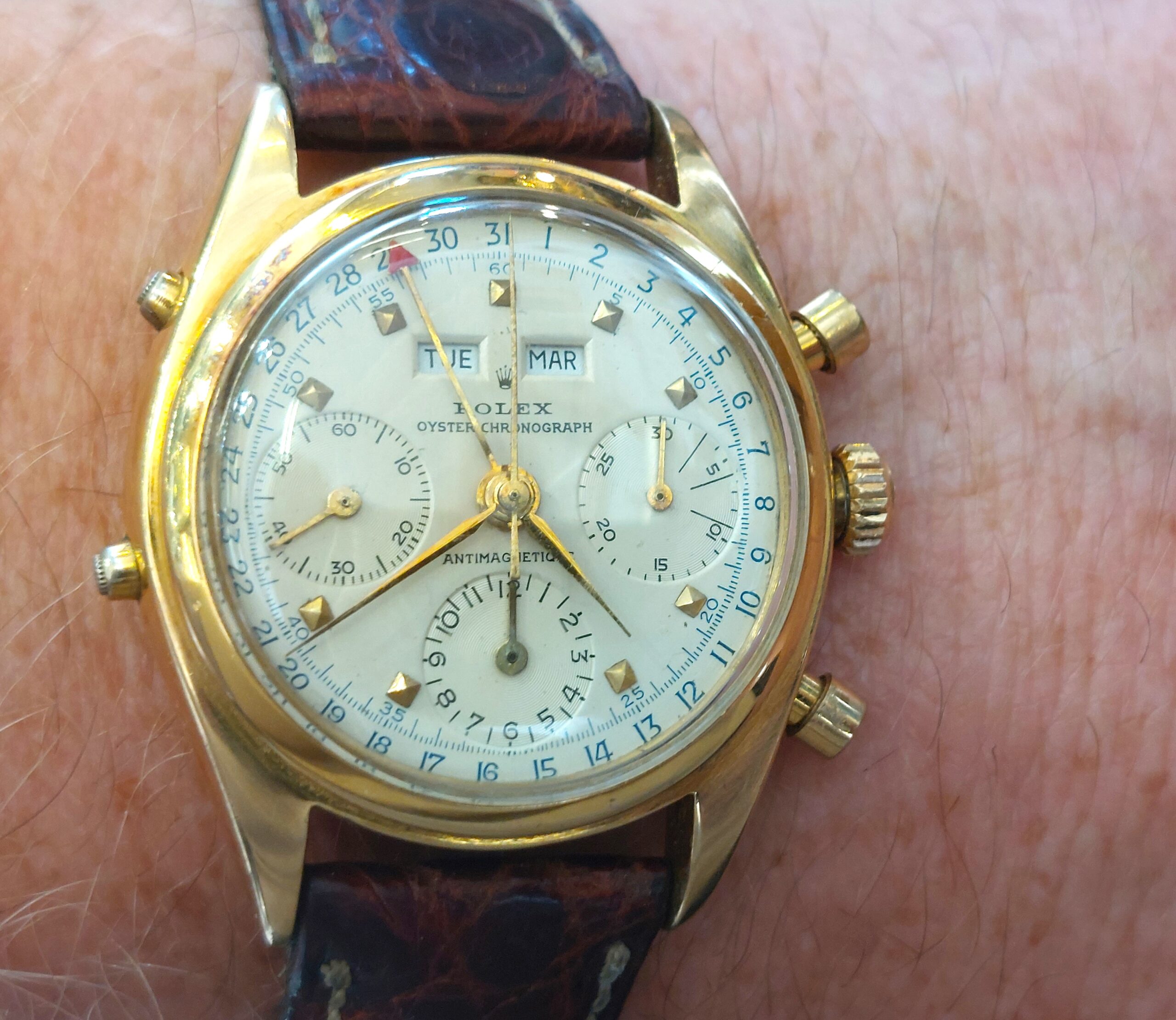 Rolex 6036 Datocompax chronograph ( Jean Claude Killy ) 1967 18ct gold - Image 10