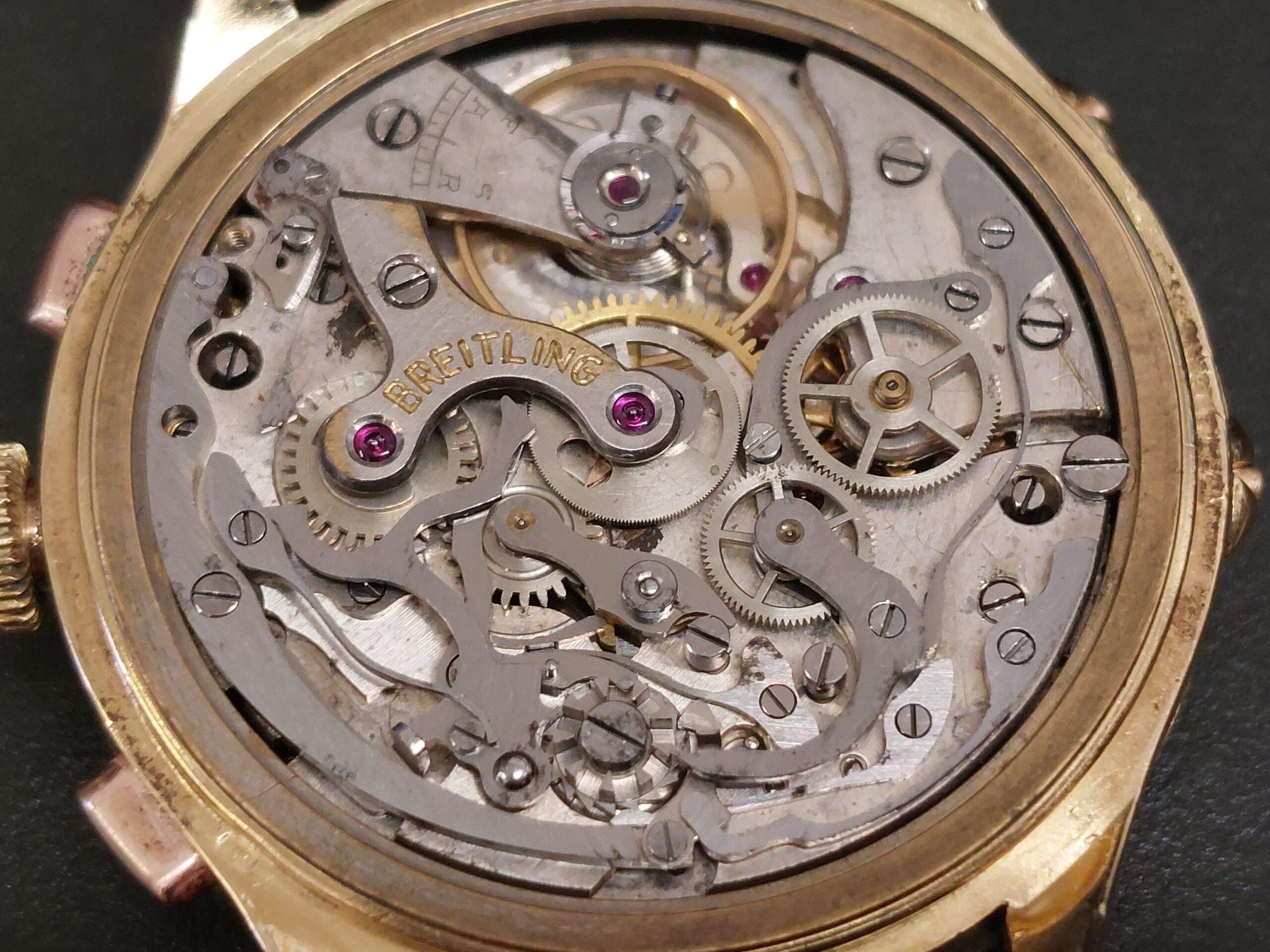 Brietling 1945 pre Datora Valjoux 72c in 18ct yellow gold ( Absolute beauty ) - Image 7