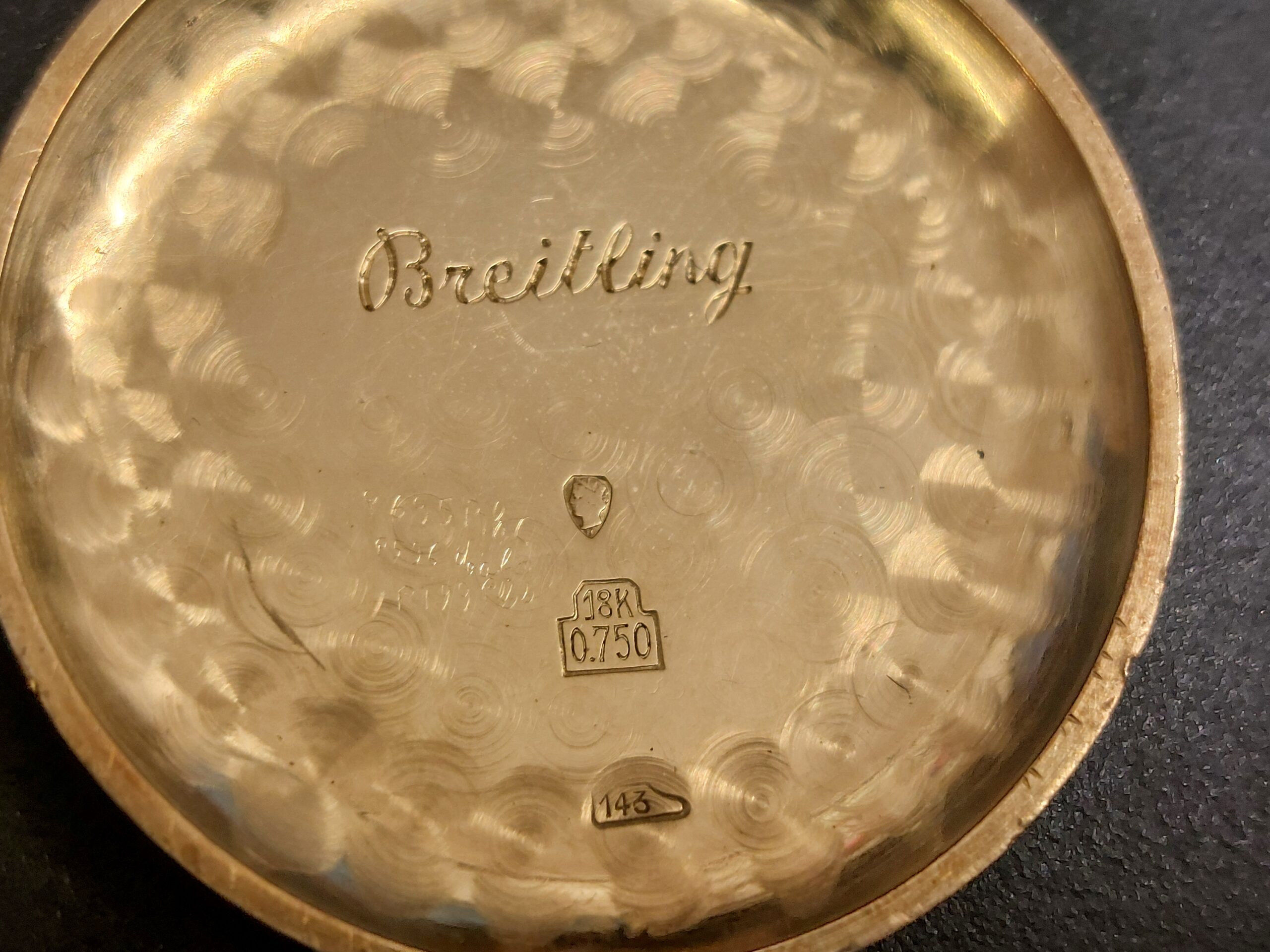 Brietling 1945 pre Datora Valjoux 72c in 18ct yellow gold ( Absolute beauty ) - Image 8