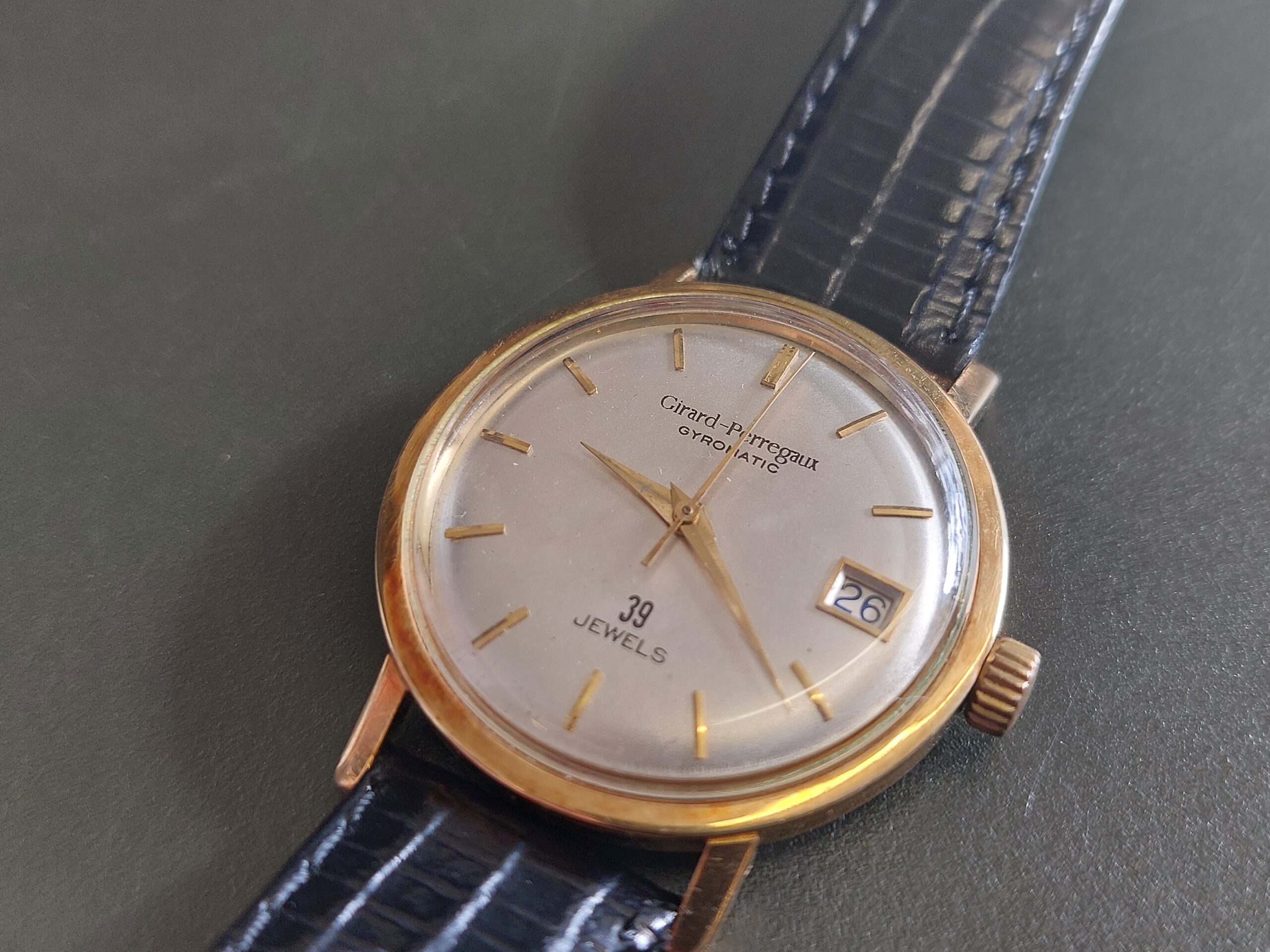 Mens 18ct 750 Girard-Perreguax 39 jewel Gyromatic Year 1968 ( Lovely classic ) - Image 5