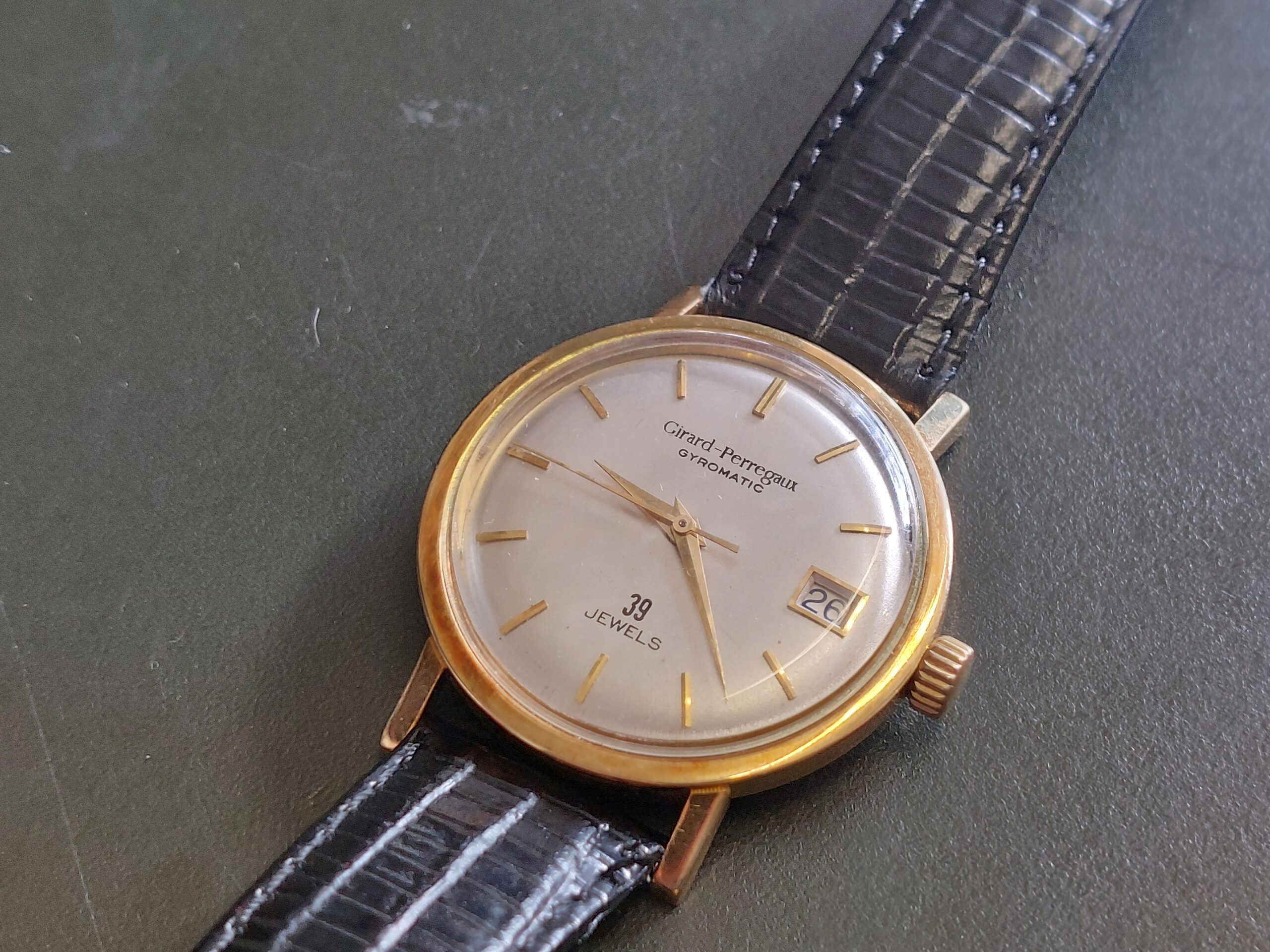 Mens 18ct 750 Girard-Perreguax 39 jewel Gyromatic Year 1968 ( Lovely classic ) - Image 11