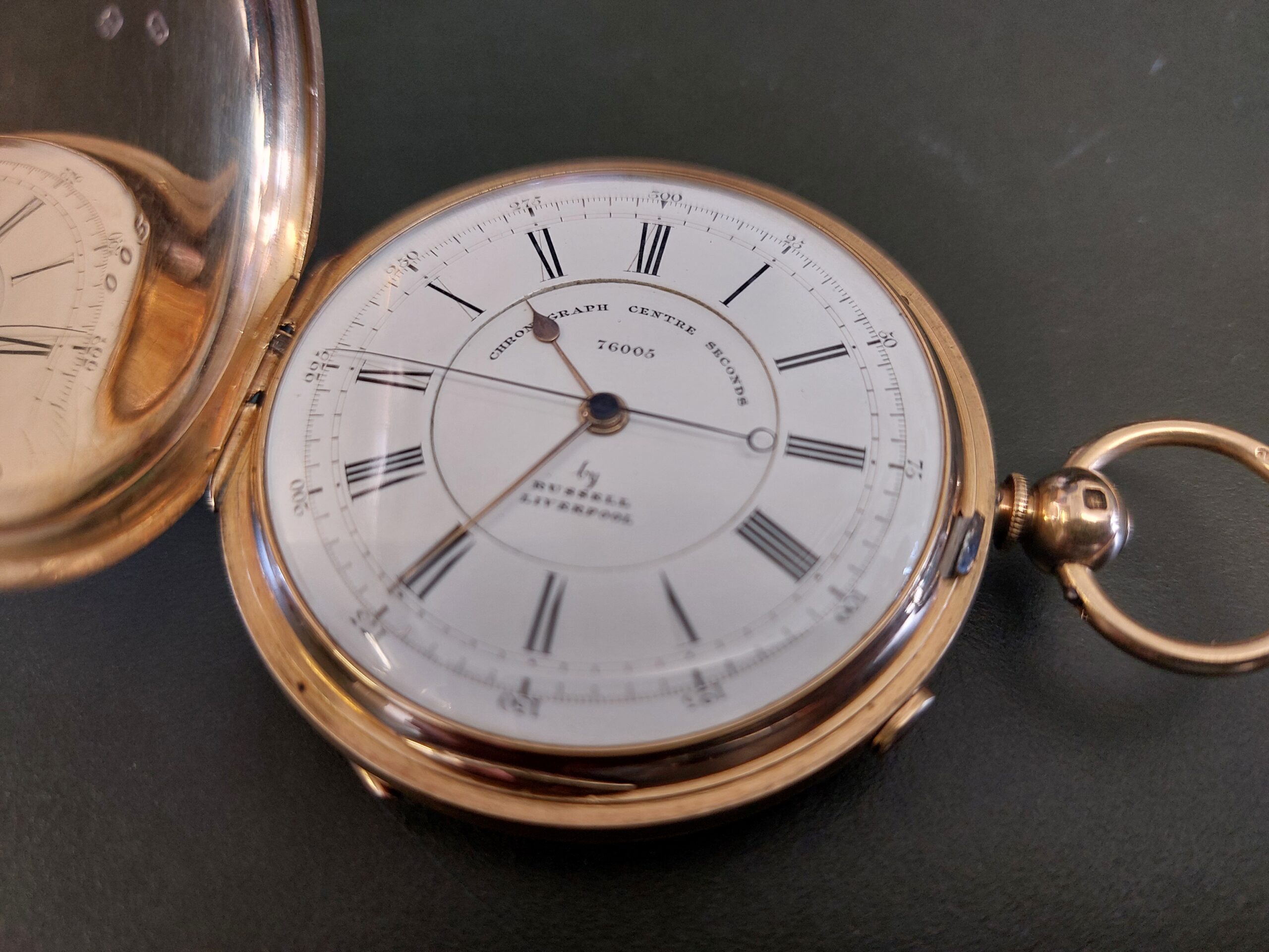 1879 18ct gold chronograph 76005 by Alfred Russell ( A rare time piece ) - Image 2