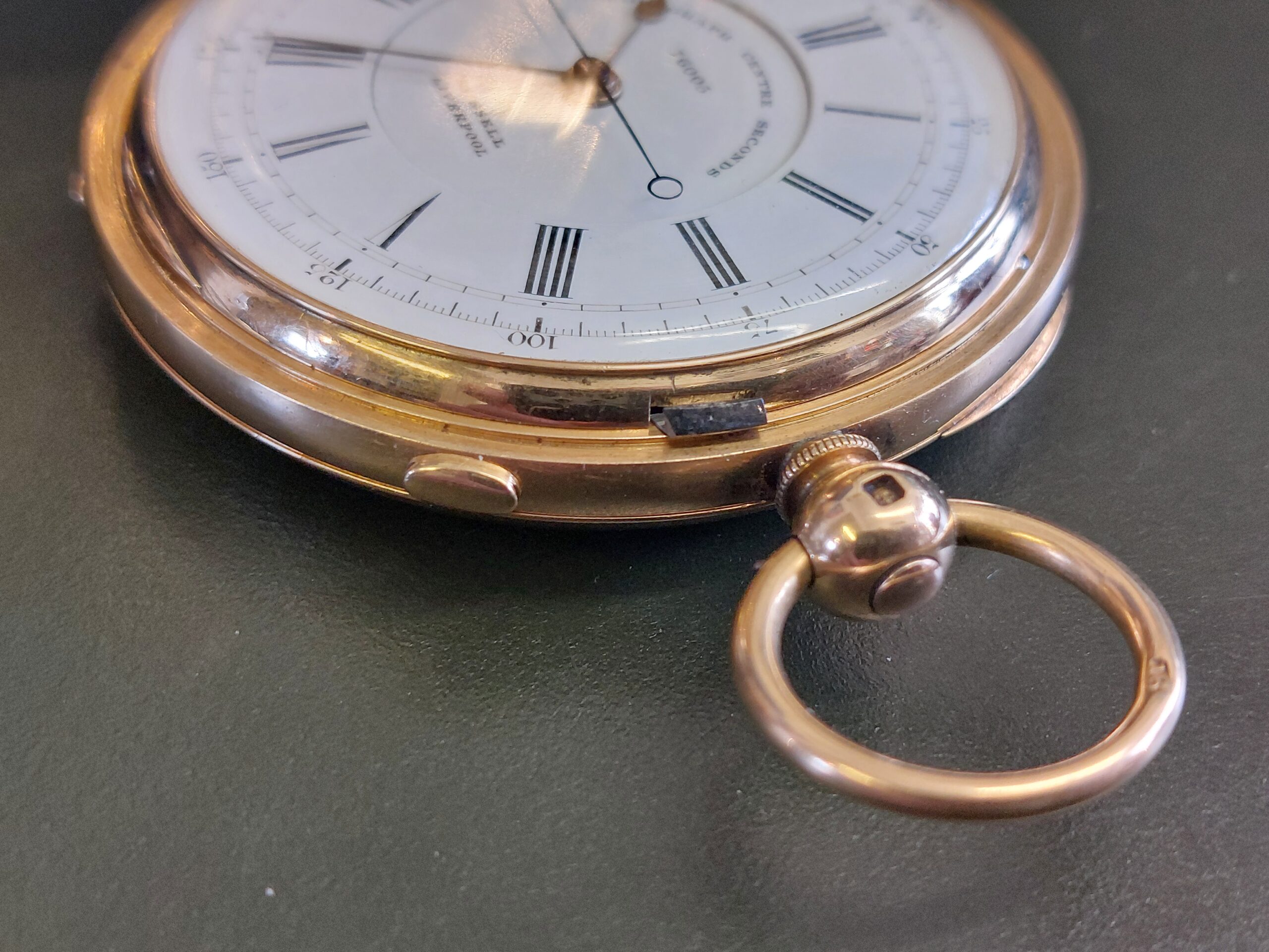 1879 18ct gold chronograph 76005 by Alfred Russell ( A rare time piece ) - Image 5