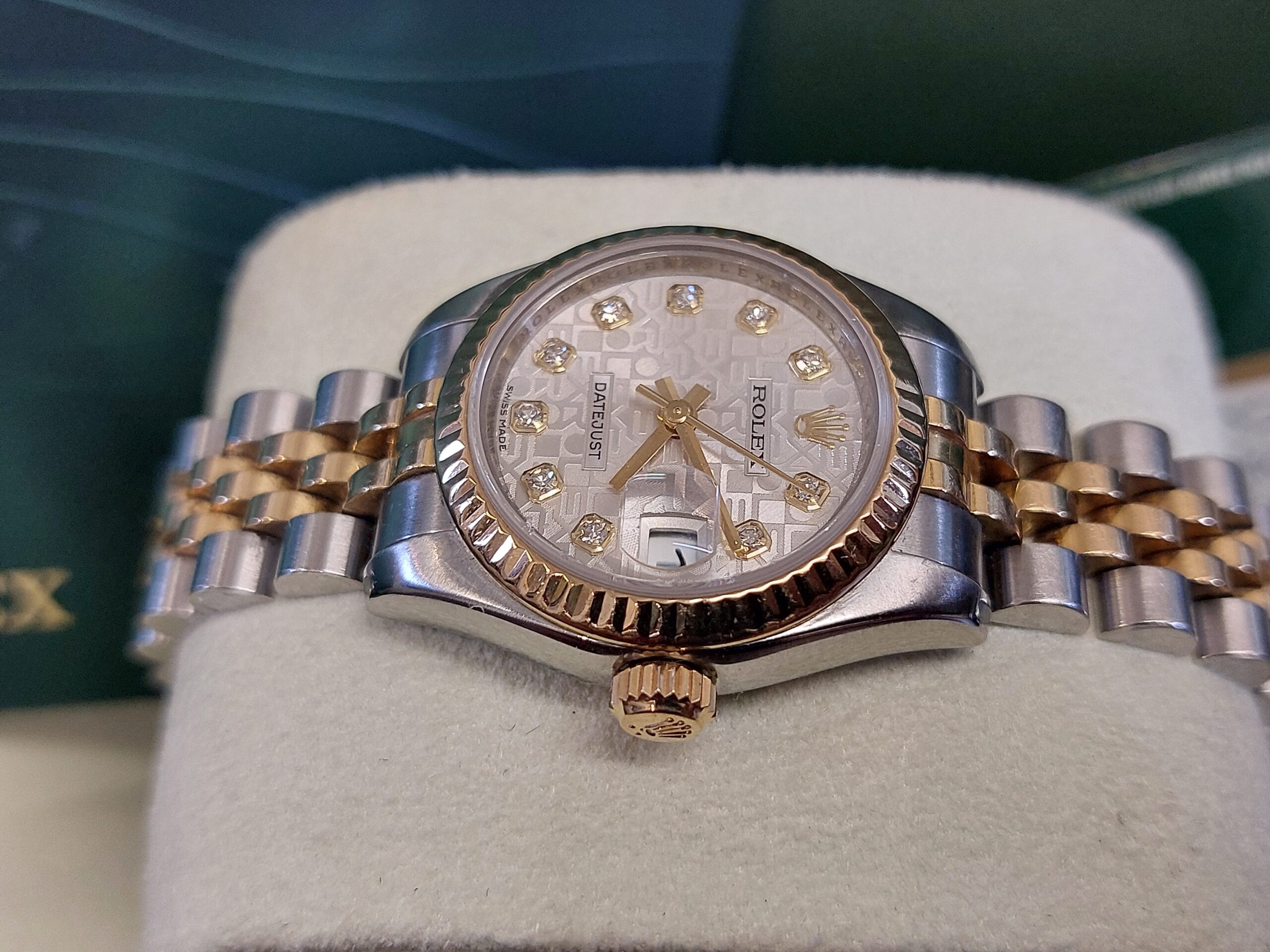 Rolex 179173 Datejust II 2014 Factory Diamond Anniversary dial ( full set Beauty ) - Image 3