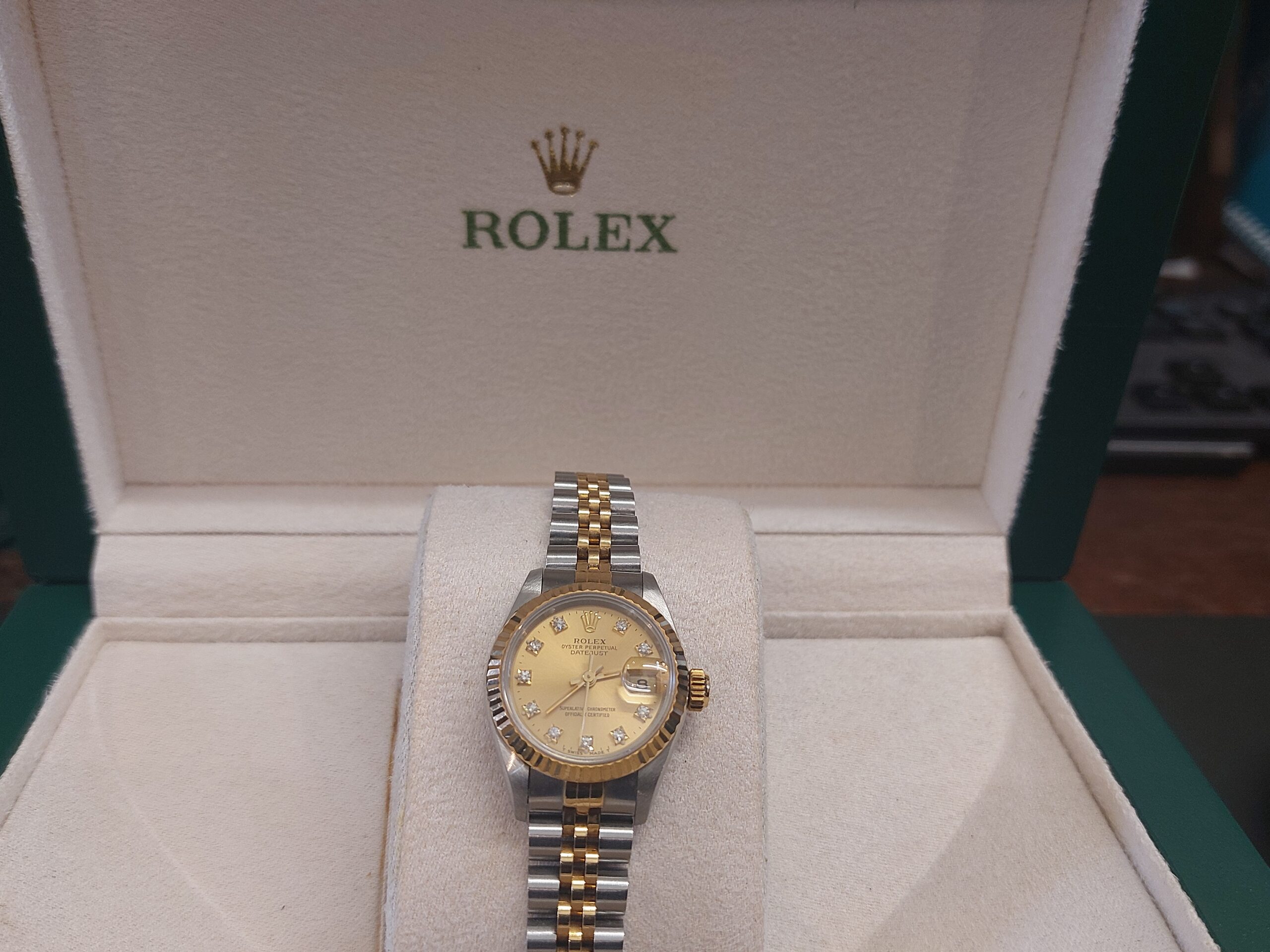 Ladies Rolex Date-just Ref 69173 Bi Metal Diamond set dial ( Lovely watch )
