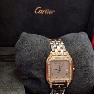 Cartier Panthere Large 1060 2 18ct Factory diamond set ( Very elegant watch )