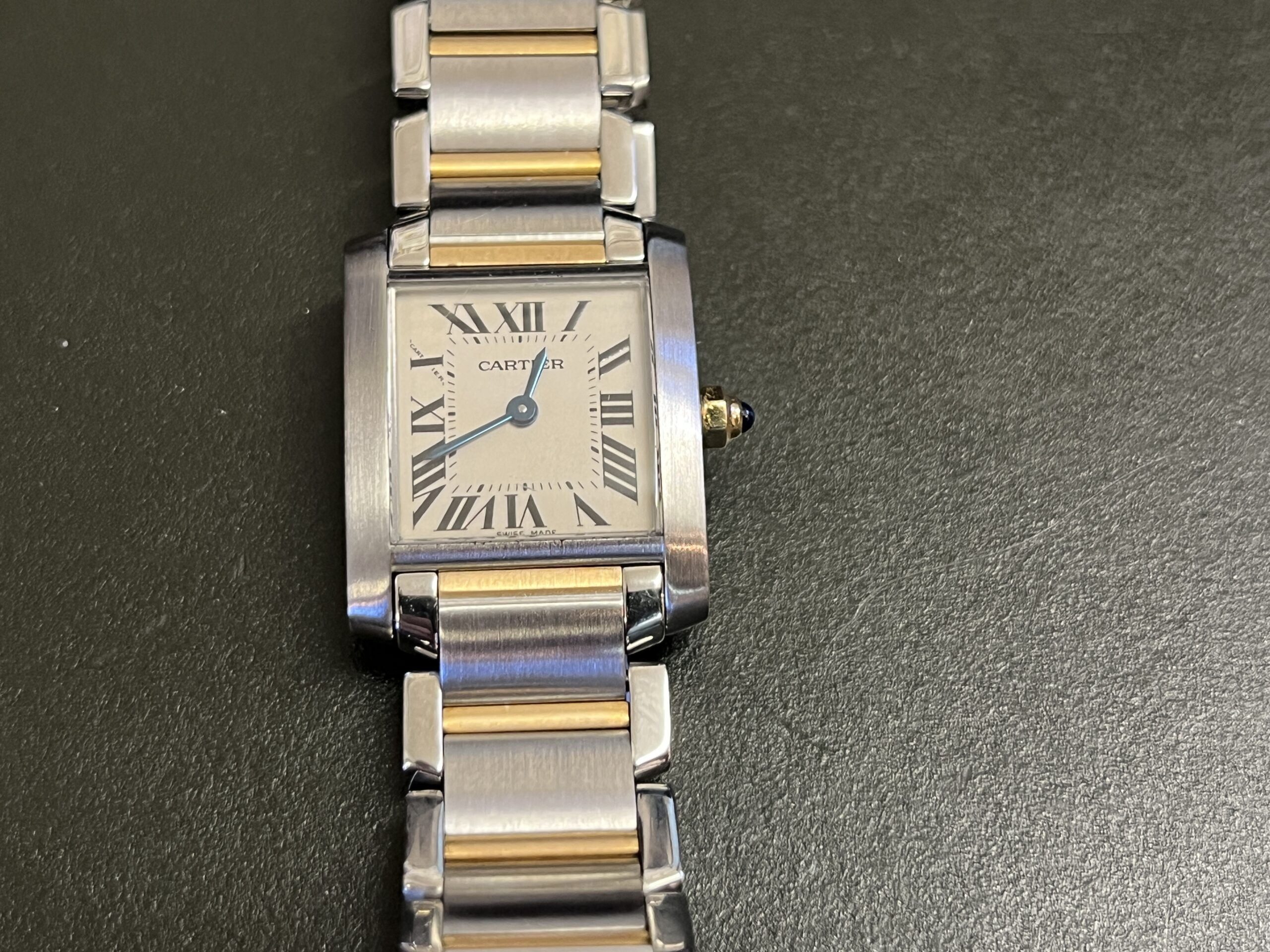 Cartier Tank Francaise 18ct & steel Ref: 2384 2005 with full set (lovely watch) - Image 4