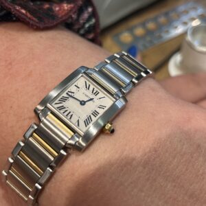Cartier Tank Francaise 18ct & steel Ref: 2384 2005 with full set (lovely watch)