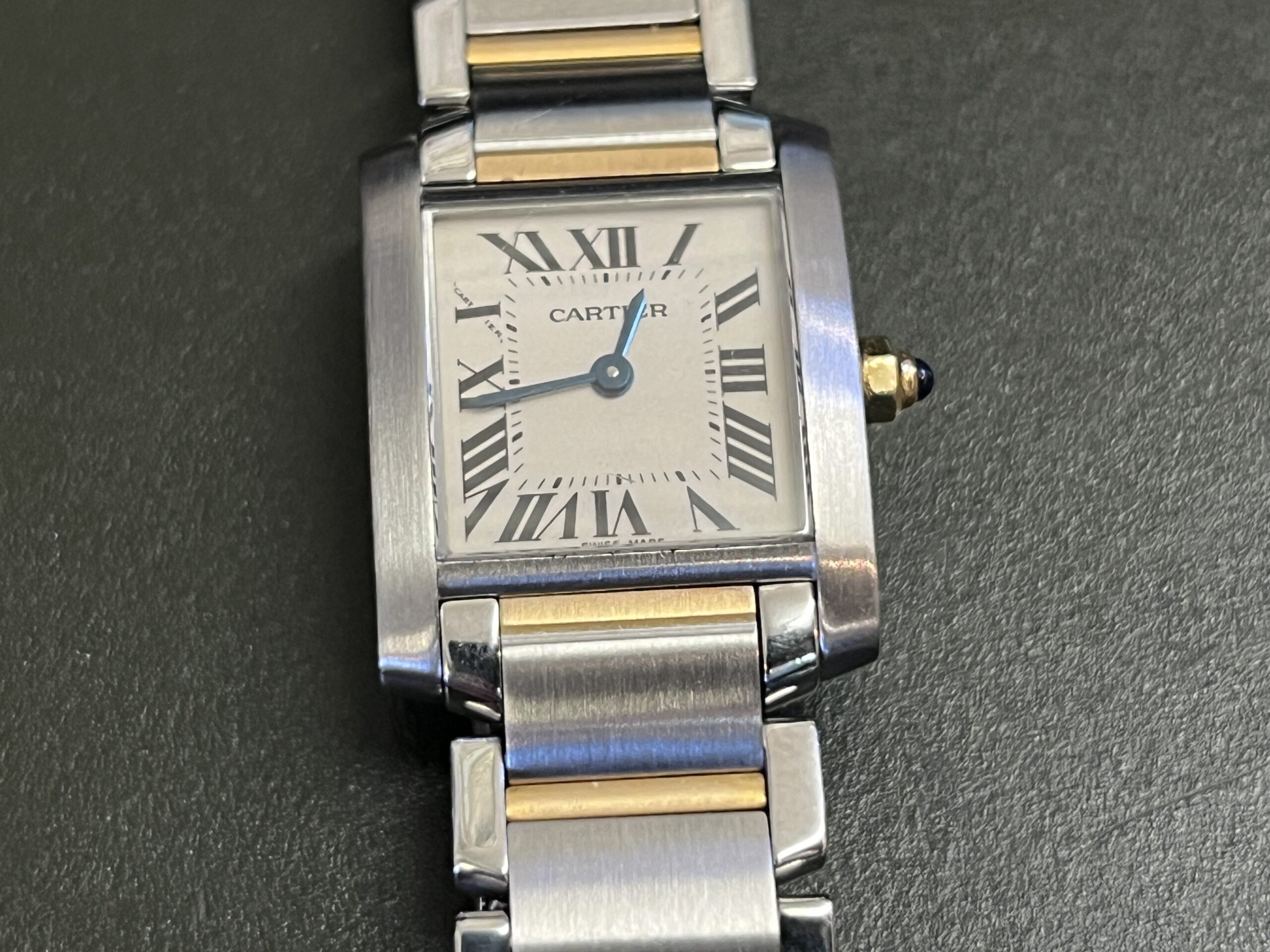 Cartier Tank Francaise 18ct & steel Ref: 2384 2005 with full set (lovely watch) - Image 7